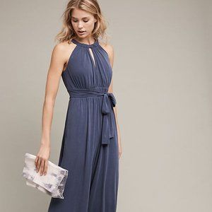 Moulinette Soeurs Eremita Halter Jumpsuit in Blue